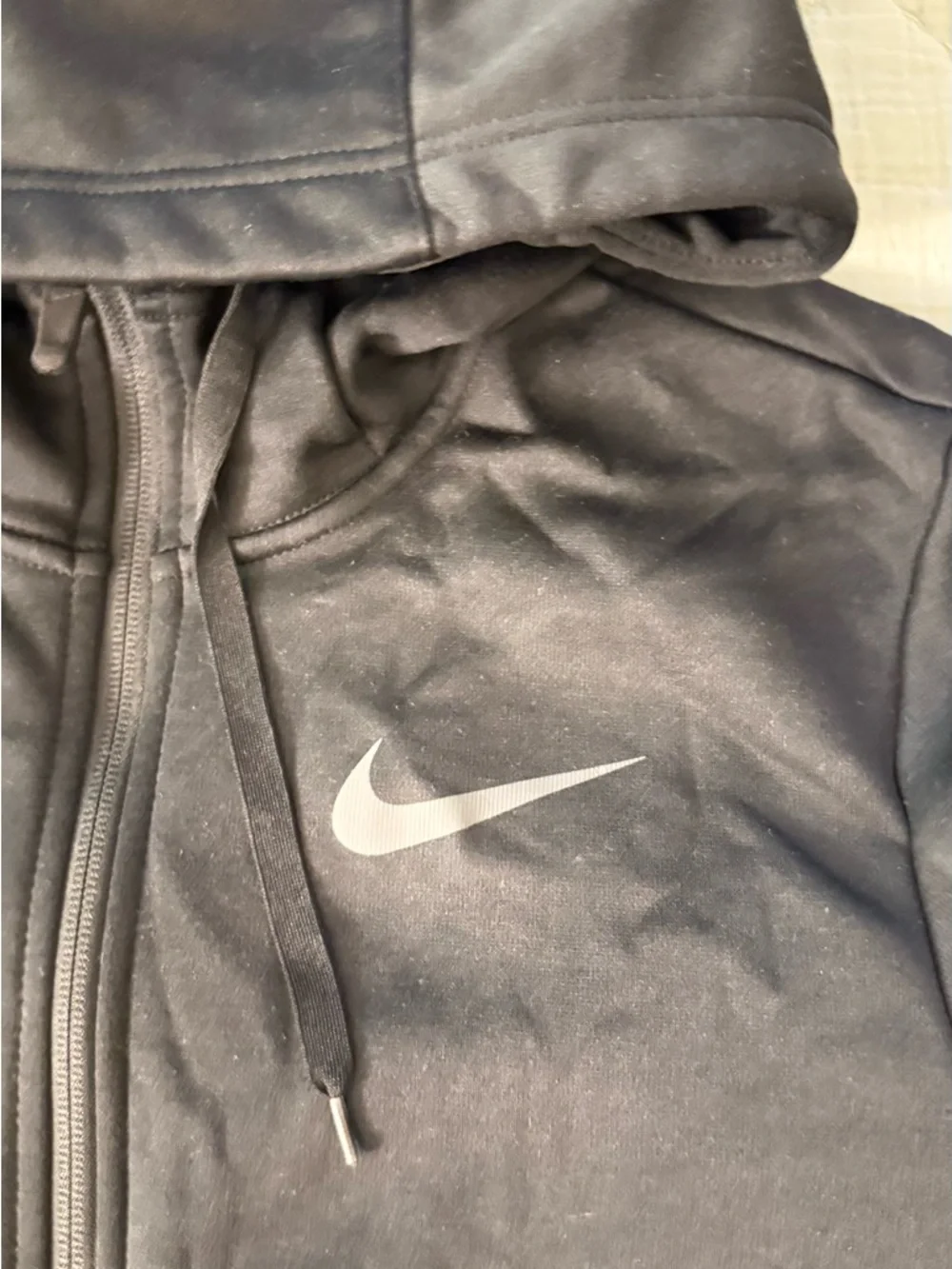 Nike Black Lightweight Zip-Up Hoodie Jacket - Picture 2 of 2